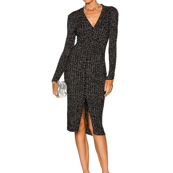 ENZA COSTA
Lurex Sweater Rib Cardigan Midi Dress - Picture 6 of 6